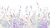 Watercolor lavender field wallpaper design file showing detailed purple flowers and soft color gradients