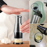 Stainless Steel Garlic Press  Quick Crush Manual Kitchen Tool - Product detail 6