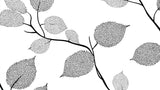 Black and white dotted leaf pattern design file showing precise dot work and elegant branch details