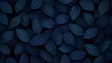 Deep blue elegant leaves pattern design file showing intricate botanical details and rich navy tones