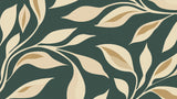 Elegant leaf pattern design file showing detailed beige and green foliage motifs
