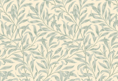 Detailed botanical pattern design file showing delicate sage green leaf arrangement
