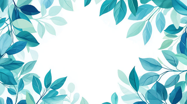 Turquoise botanical wallpaper creating a fresh, airy feel in a modern living room with natural light