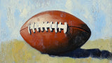 Football wallpaper design file showing detailed oil painting texture and artistic composition