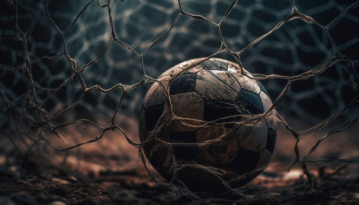 Football goal net design file showing detailed texture and pattern