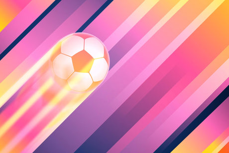 Football wallpaper design file showing full pattern with pink and orange gradient effect
