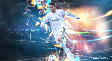 Football action design file showing detailed pattern and vibrant color scheme
