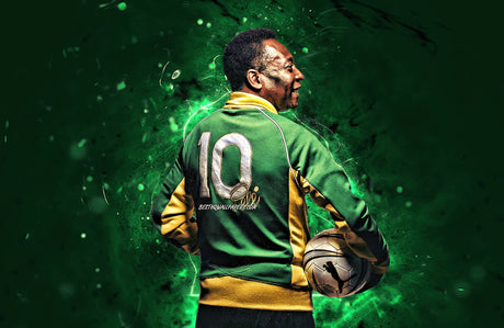 Football wallpaper design file showing detailed number 10 pattern with emerald green background