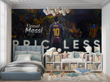 Stadium scene wallpaper transforming a fan cave with realistic match atmosphere