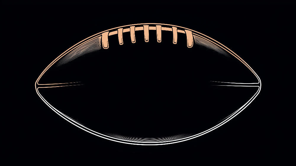 Football line art wallpaper design file showing minimalist pattern with geometric details