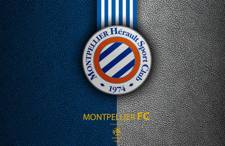 Design file of Montpellier football club wallpaper showing detailed pattern and colors