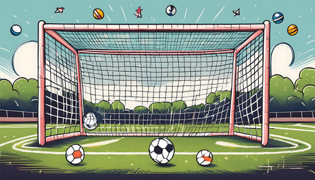 Soccer stadium goal design file showing detailed net pattern and pitch texture