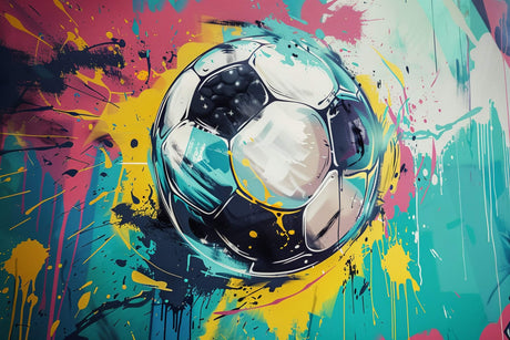Football street art wallpaper design file showing detailed splash pattern and colors