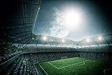 Professional football stadium design file showing detailed arena architecture and atmosphere