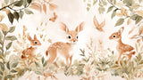 Forest animals wallpaper design file showing detailed deer and butterfly pattern