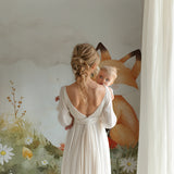 Fox Wall Mural making a statement in a minimalist kids bedroom