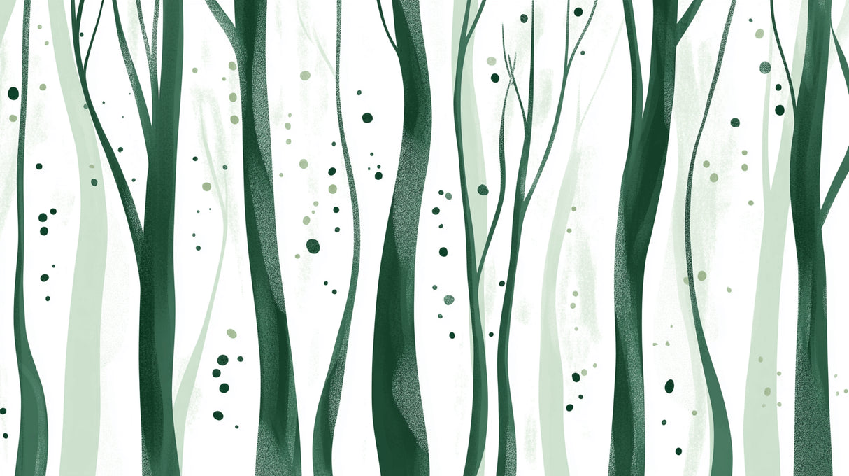 Modern green tree design file showing pattern detail and dots texture