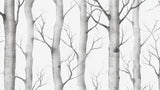 Birch tree pattern design file showing detailed grey and white forest illustration