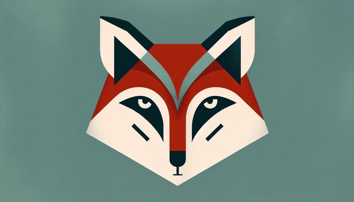 Geometric Fox Wallpaper design file showing detailed pattern and color blocks