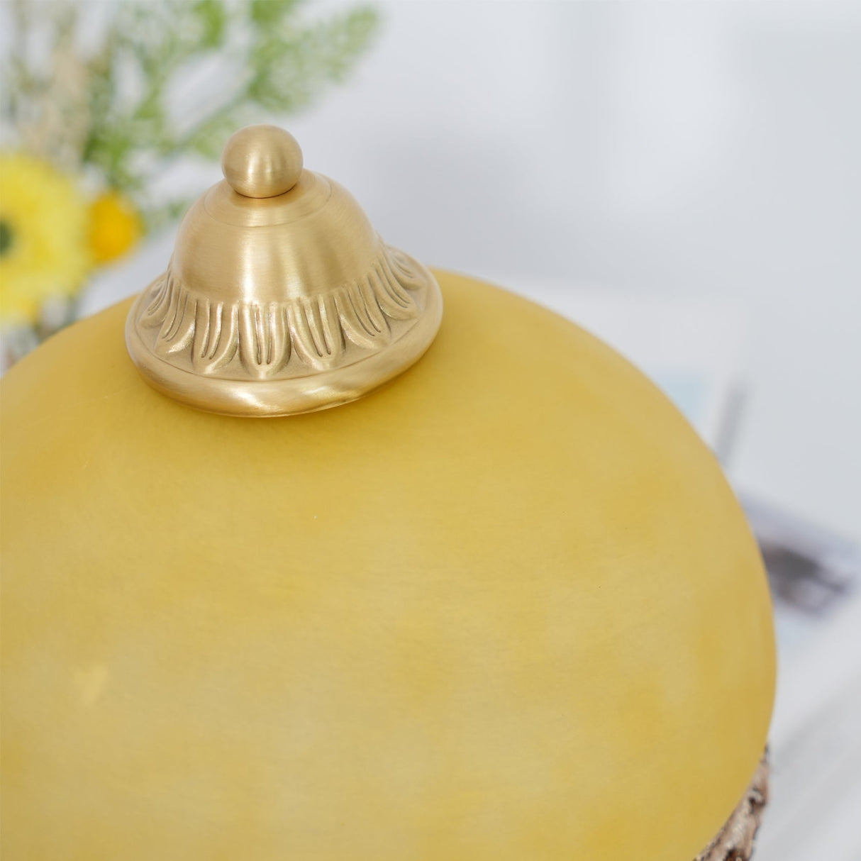 French Table Lamp  Brass Base with Tassel Trim - Product detail 10