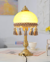 French Table Lamp  Brass Base with Tassel Trim - Product detail 20