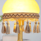 French Table Lamp  Brass Base with Tassel Trim - Product detail 8