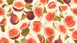 Fresh fig wallpaper mural creating a cozy Mediterranean vibe in a modern kitchen with white cabinets