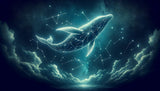 Celestial whale constellation wallpaper design file showing intricate star patterns and deep space details