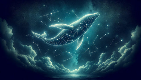 Celestial whale constellation wallpaper design file showing intricate star patterns and deep space details