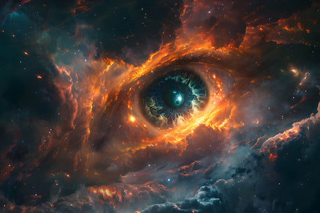 Design file of cosmic eye nebula pattern showing intricate space details and true colors