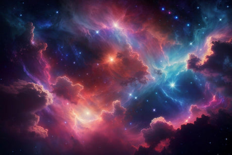 Galaxy nebula wallpaper design file showing intricate cosmic details and aurora effects