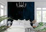 Cosmic wallpaper design in home office showing depth and dimension