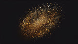 Galaxy wallpaper design file showing intricate gold stardust pattern on deep black background
