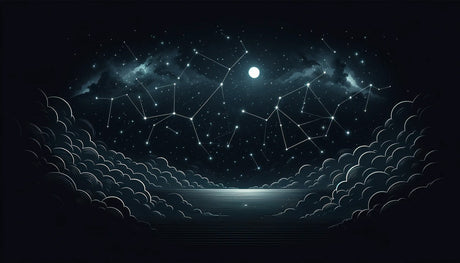 Night sky constellation wallpaper design file showing detailed star patterns and cosmic elements