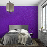 Glitter Galaxy Mural displayed in a teen's gaming room with LED strip lights