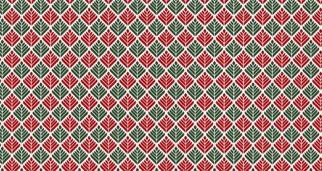 Art Deco geometric leaf pattern design file showing detailed red and green diamond lattice