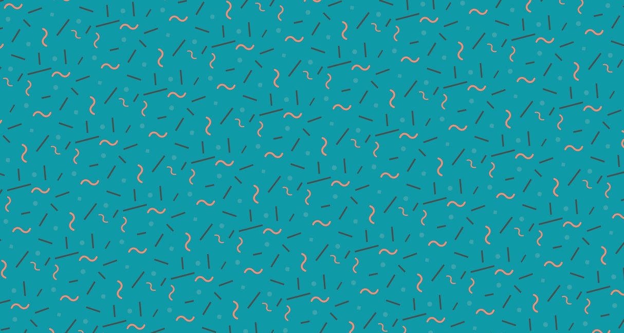 Geometric pattern wallpaper design file showing turquoise and coral abstract pattern