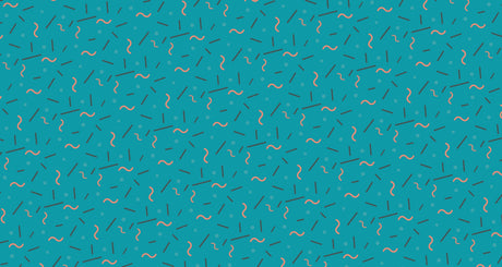 Geometric pattern wallpaper design file showing turquoise and coral abstract pattern