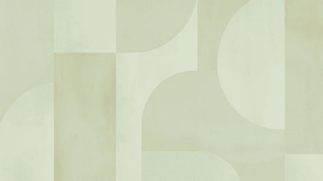 Art deco geometric wallpaper design file showing sage green curved pattern