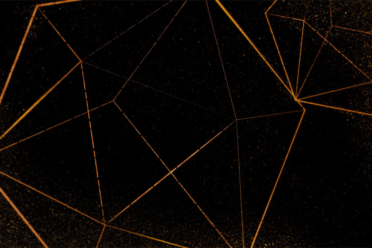 Geometric black and gold linear pattern design file showing intricate details