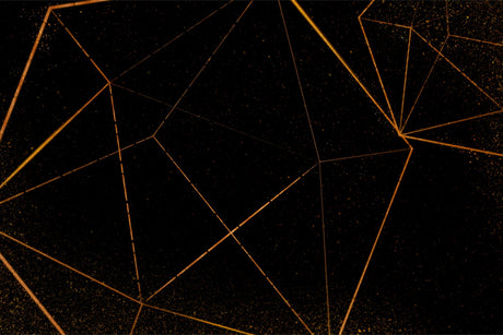 Geometric black and gold linear pattern design file showing intricate details