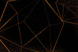 Design file showing black background with intricate gold geometric pattern detail