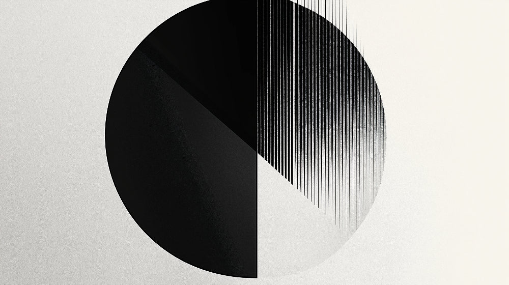 Black and white geometric circle pattern design file showing precise details and contrasts