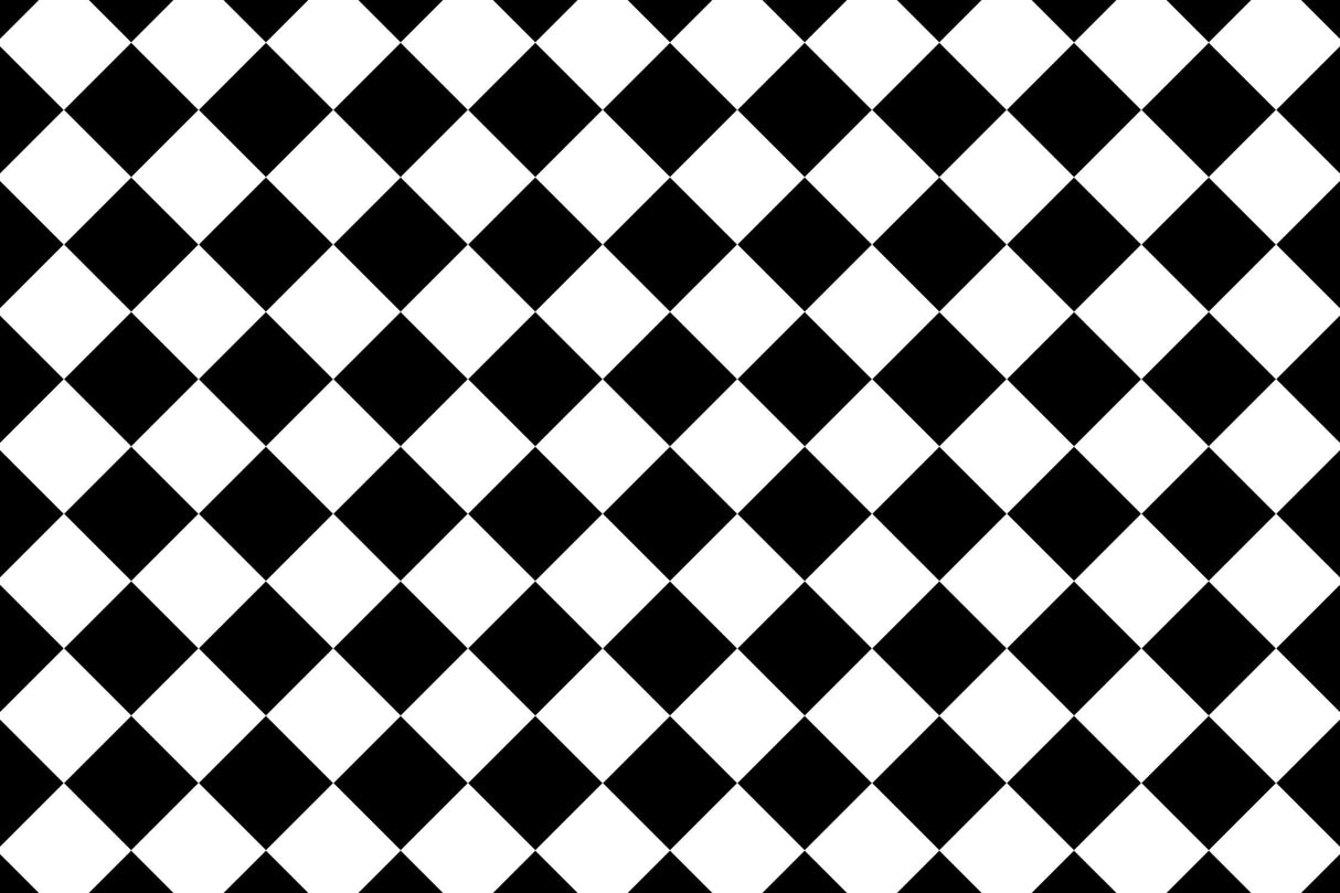 Black and white diamond pattern design file showing precise geometric alignment