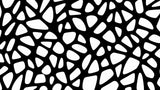 Black and white geometric pattern design file showing organic flowing shapes and bold contrast
