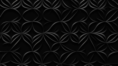 Black Art Deco geometric pattern wallpaper design file showing intricate curved details