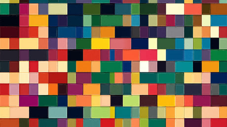 Colorful square mosaic pattern design file showing vibrant geometric arrangement