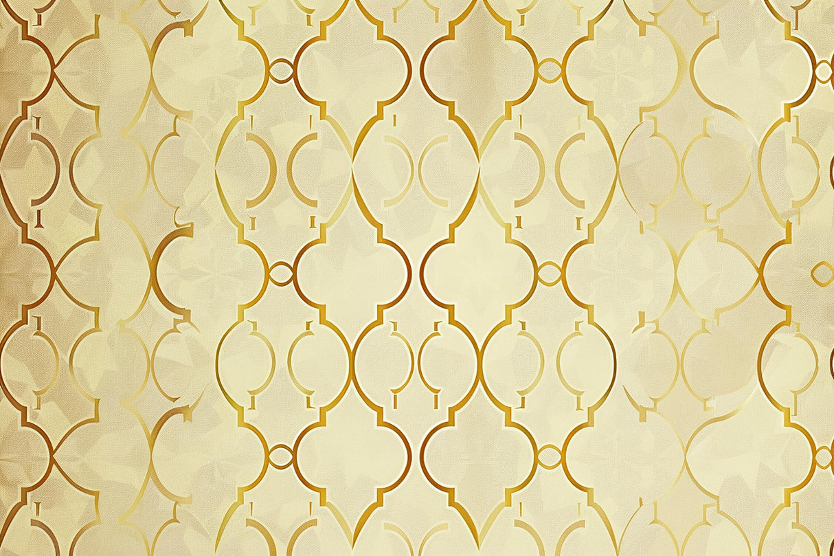 Geometric gold lattice pattern wallpaper design file showing intricate details and true color representation