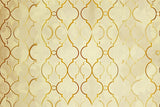 Geometric gold lattice pattern wallpaper design file showing intricate details and true color representation
