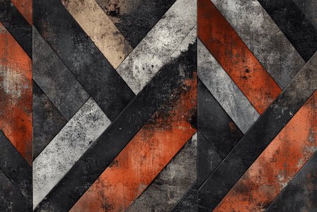 Geometric pattern design file showing terracotta and anthracite diagonal stripes texture